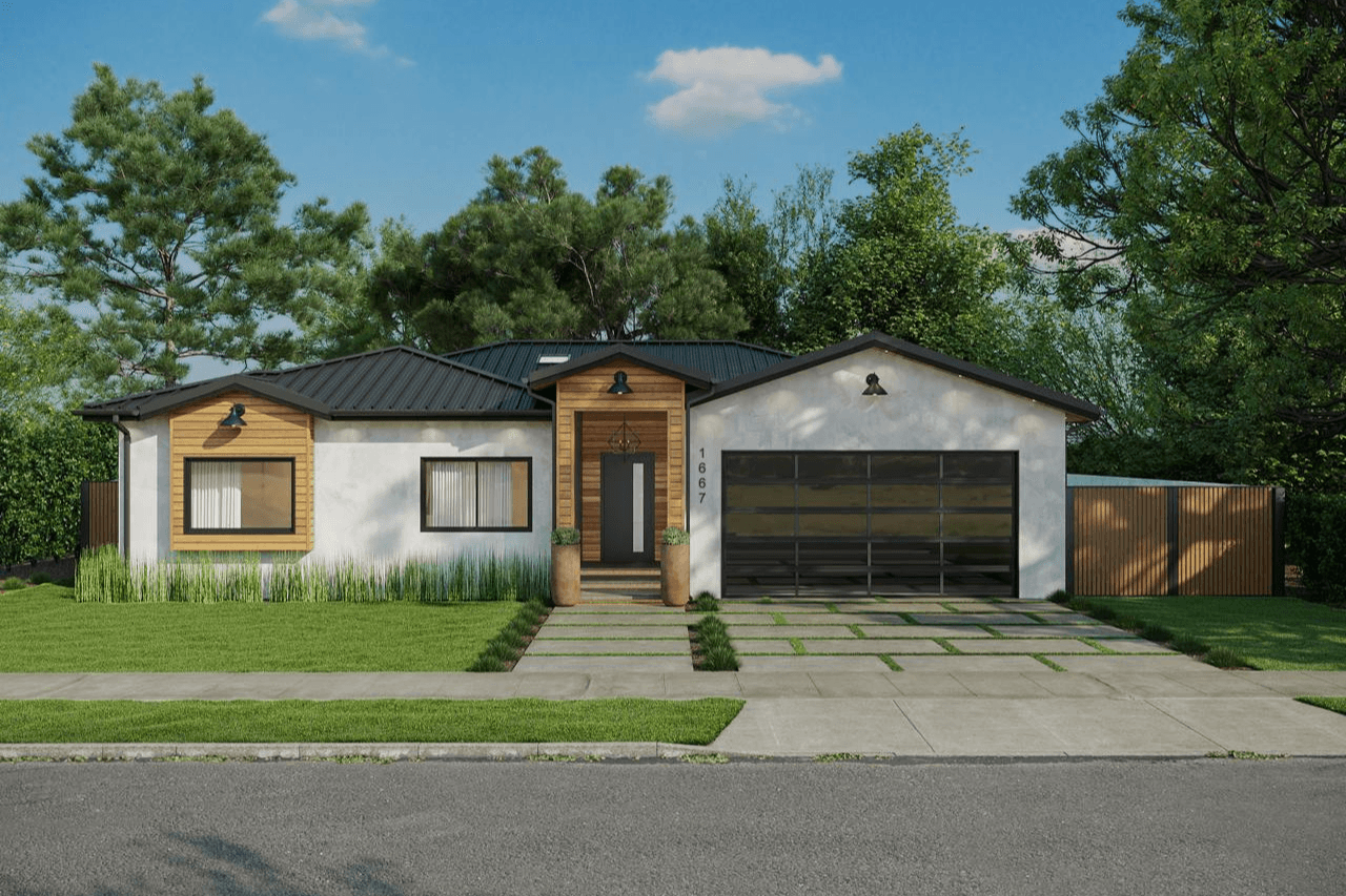 Architectural design services ranch home exterior