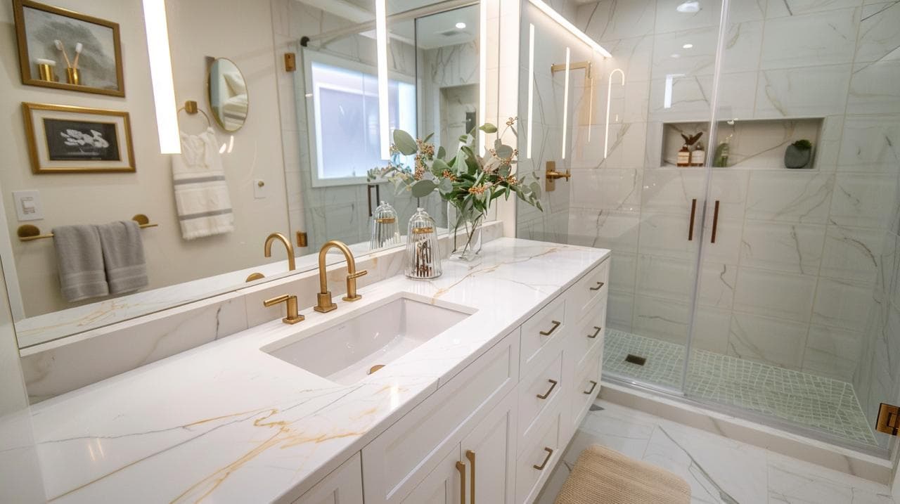 Transitional Style Master Bath